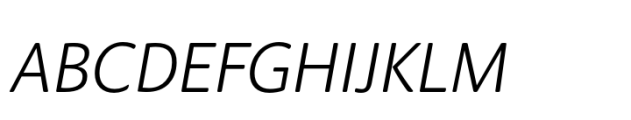 Organic Pro Light Italic Font UPPERCASE