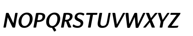 Organic Pro Medium Italic Font UPPERCASE