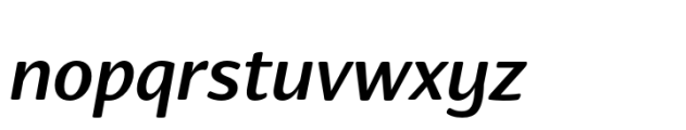 Organic Pro Medium Italic Font LOWERCASE