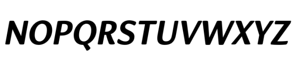 Organic Pro Semi Bold Italic Font UPPERCASE