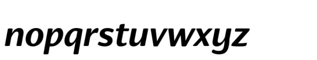 Organic Pro Semi Bold Italic Font LOWERCASE