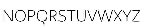 Organic Pro Thin Font UPPERCASE