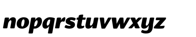 Organic Pro Ultra Italic Font LOWERCASE