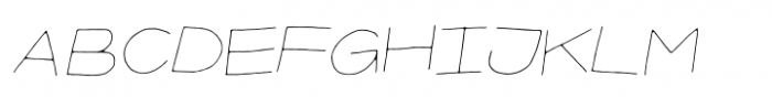 Organic Thinker Scramble Italic Font LOWERCASE