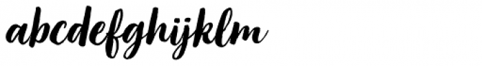 Organika Script Italic Font LOWERCASE