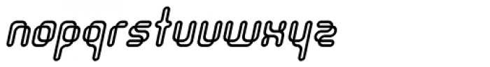 Orgasmia Outline Italic Font LOWERCASE