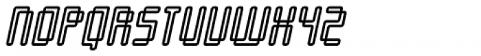 Orgasmia Threesixty Outline Italic Font UPPERCASE