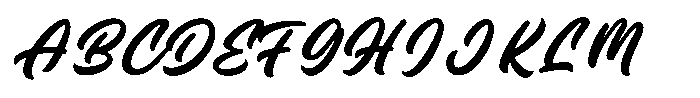 Orgistar Font UPPERCASE
