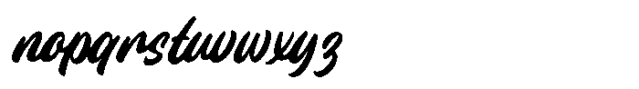 Orgistar Font LOWERCASE
