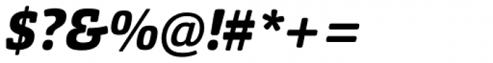 Orgon Slab ExtraBold Italic Font OTHER CHARS