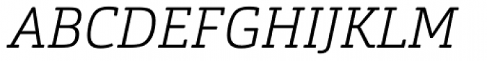 Orgon Slab ExtraLight Italic Font UPPERCASE