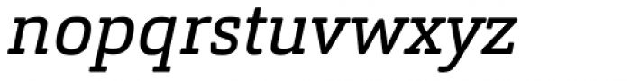 Orgon Slab Italic Font LOWERCASE