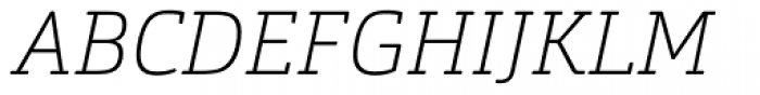 Orgon Slab Thin Italic Font UPPERCASE