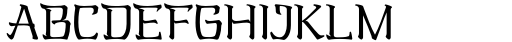 Oriental Kaishu Regular Font UPPERCASE