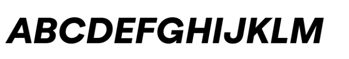 Oriet Black Italic Font UPPERCASE