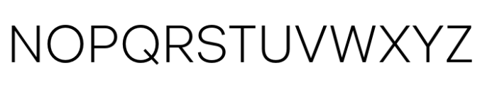 Oriet Light Font UPPERCASE