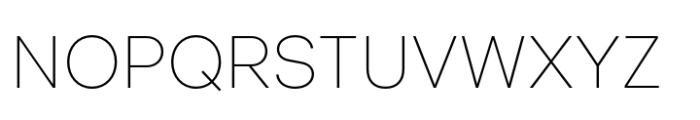 Oriet Thin Font UPPERCASE
