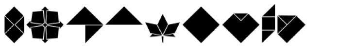 Origami Bats Font OTHER CHARS
