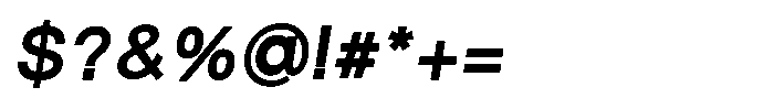 Origin Neue Black Italic Font OTHER CHARS