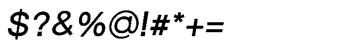 Origin Neue Bold Italic Font OTHER CHARS