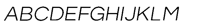 Origin Neue Light Italic Font UPPERCASE