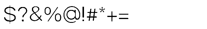 Origin Neue Light Font OTHER CHARS