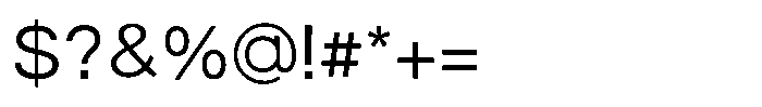 Origin Neue Regular Font OTHER CHARS
