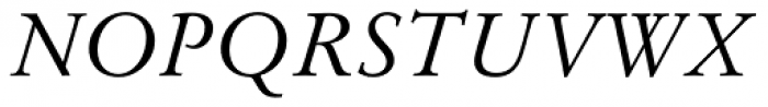 Original Garamond BT Italic Font UPPERCASE