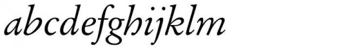 Original Garamond BT Italic Font LOWERCASE