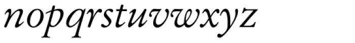 Original Garamond BT Italic Font LOWERCASE