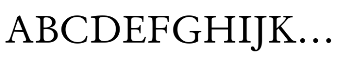 Original Garamond Std Roman Font UPPERCASE