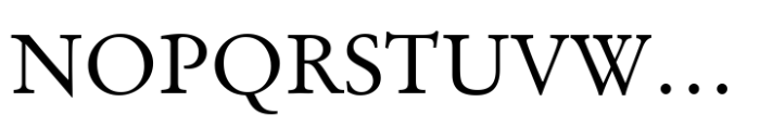 Original Garamond Std Roman Font UPPERCASE