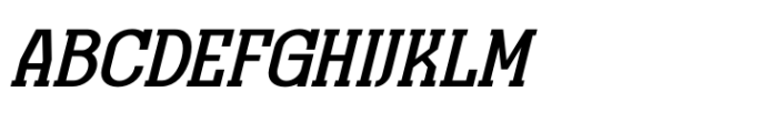 Original Regional Italic Font UPPERCASE