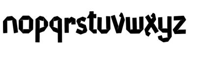 Origraph Regular Font LOWERCASE