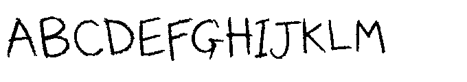 Orinella Scribble Font UPPERCASE