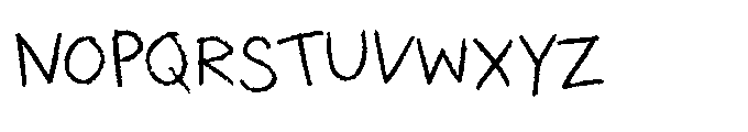 Orinella Scribble Font UPPERCASE