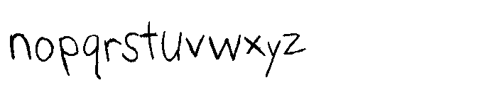 Orinella Scribble Font LOWERCASE