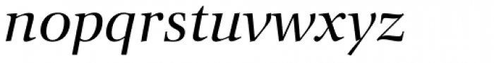 Orion Pro Italic Font LOWERCASE