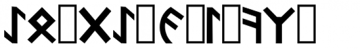 Orkhon Regular Font LOWERCASE