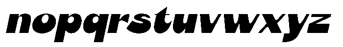 Orkid Oblique Font LOWERCASE