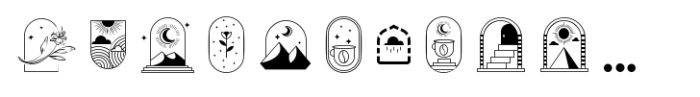 Orliet Pro Icons Font UPPERCASE