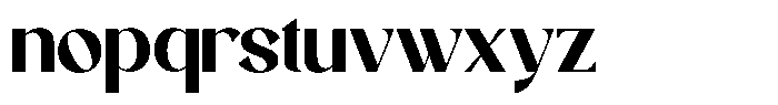 Orlithe Font LOWERCASE