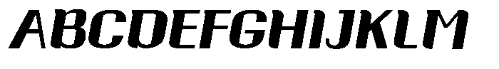 Ornamenta  Black Oblique Font UPPERCASE