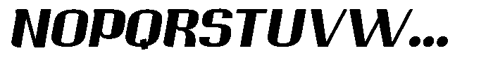 Ornamenta  Black Oblique Font UPPERCASE