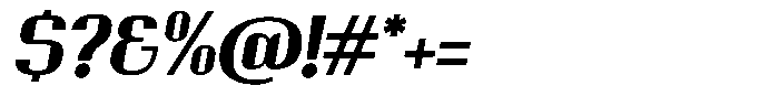 Ornamenta  Bold Oblique Font OTHER CHARS