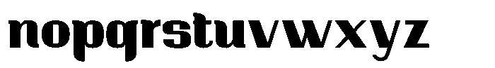 Ornamenta  Extra Black Font LOWERCASE