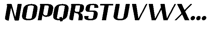 Ornamenta  Extra Bold Oblique Font UPPERCASE