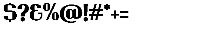 Ornamenta  Extra Bold Font OTHER CHARS