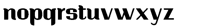 Ornamenta  Extra Bold Font LOWERCASE