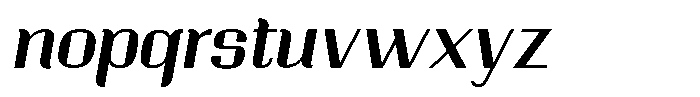 Ornamenta  Medium Oblique Font LOWERCASE
